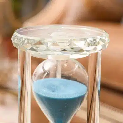 Sablier en Verre de Cristal - Objet Scientifique - Science Labs