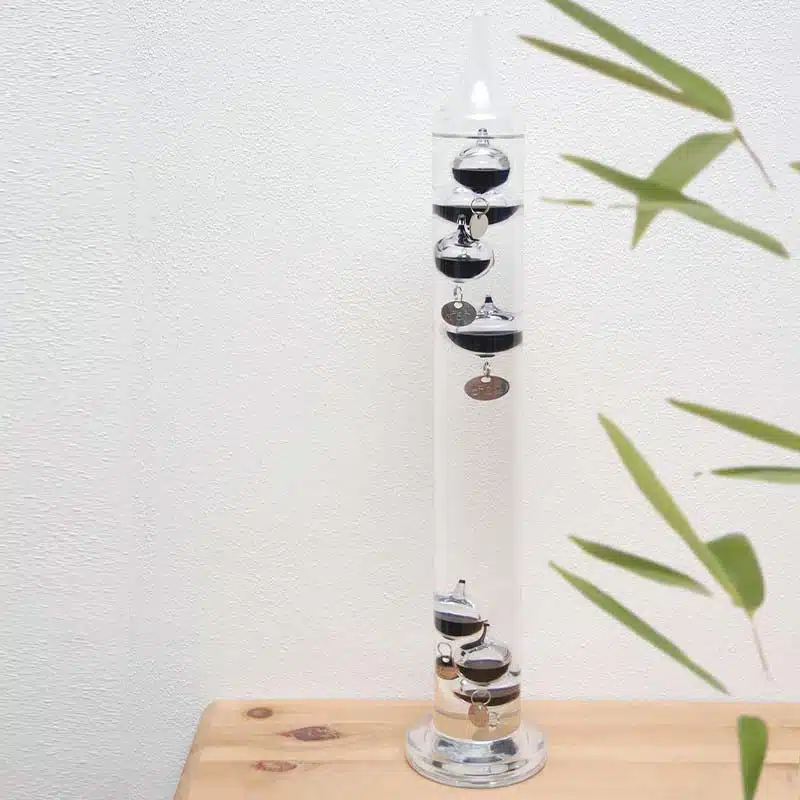 Thermomètre de Galilée 7 Boules Noires - Objet Scientifique - Science Labs