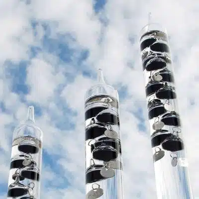 Thermomètre de Galilée 7 Boules Noires - Objet Scientifique - Science Labs