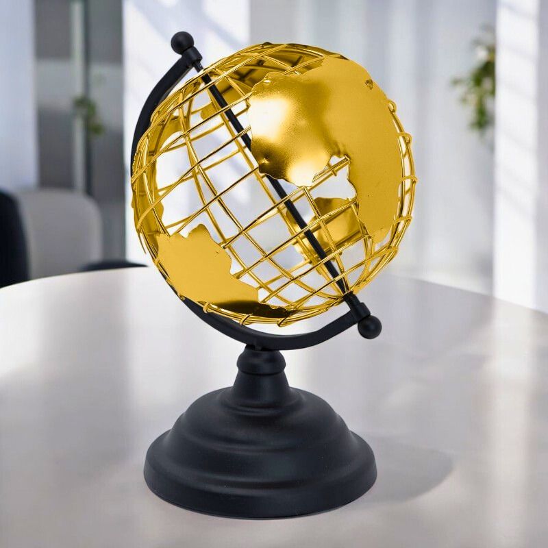 globe terrestre deco metal