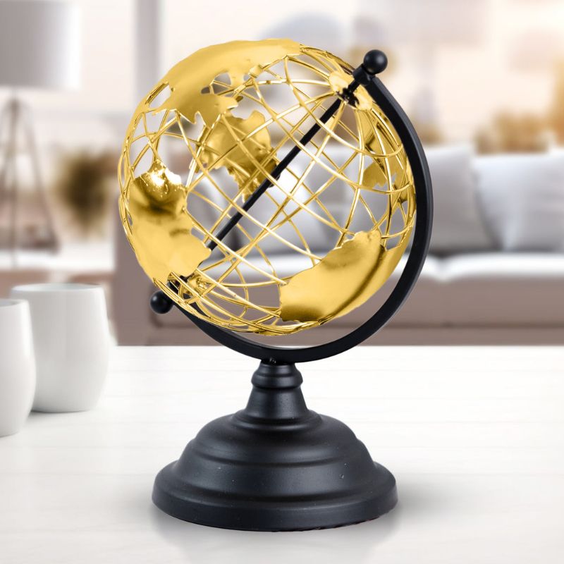 globe terrestre deco metal