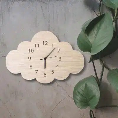 Petite Horloge Murale Originale Nuage - Horloge Murale Originale - Deco Scientifique