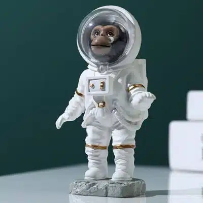 Statue Singe Cosmonaute - Figurine Astronaute - Science Labs