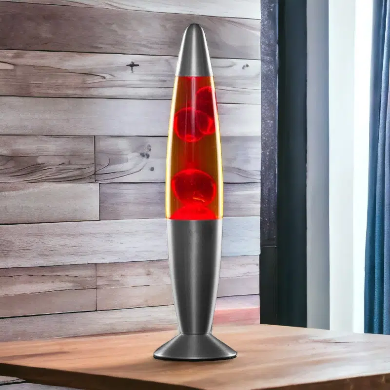 lampe à lave rouge - lampe scientifique - deco scientifique