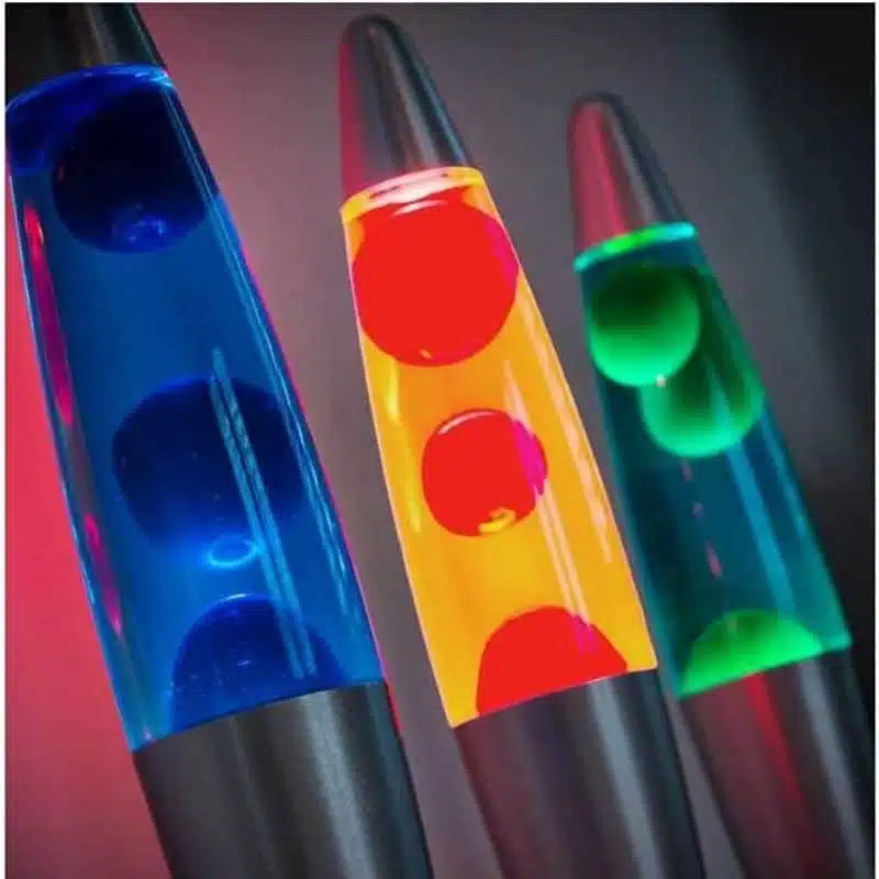 lampe à lave rouge - lampe scientifique - deco scientifique