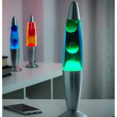 lampe à lave rouge - lampe scientifique - deco scientifique