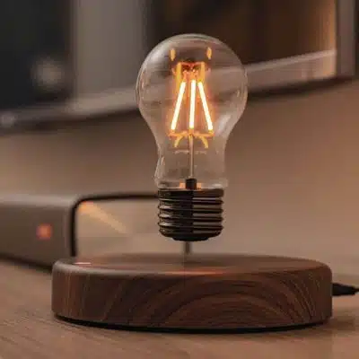 Lampe Ampoule en Lévitation - lampe scientifique - deco scientifique