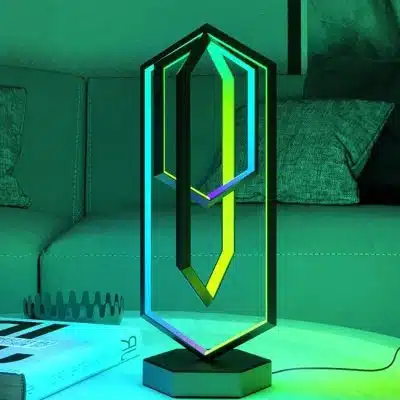 Lampe géométrique Polygone - lampe originale à poser - deco scientifique