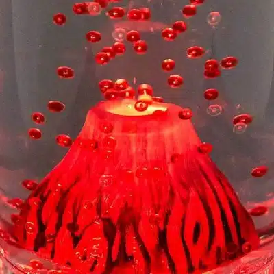 Lampe Volcan - lampe originale à poser - deco scientifique