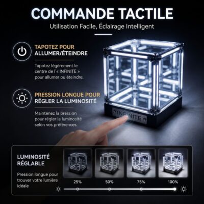 Cube Miroir Infini Lumineux