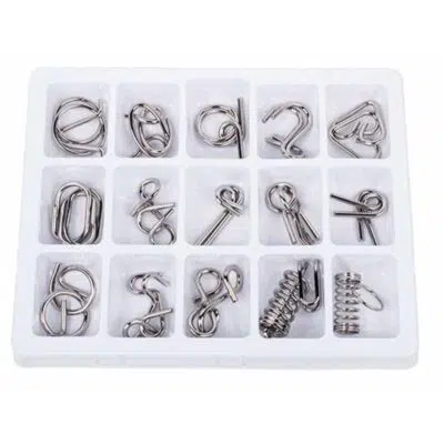 Casse Tête Métal 15 pièces - jeux scientifique