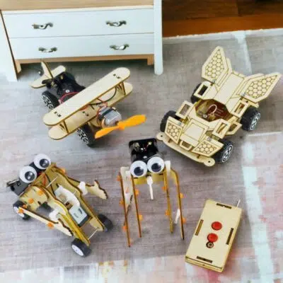 Kit Robot en Bois DIY - Robot Jouet - Science Labs