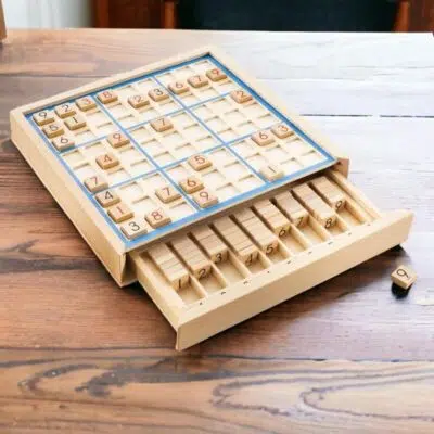 Jeu de société Sudoku en Bois