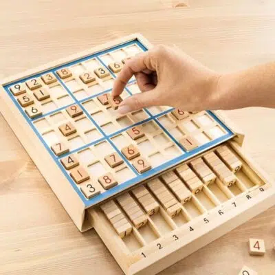 Jeu de société Sudoku en Bois
