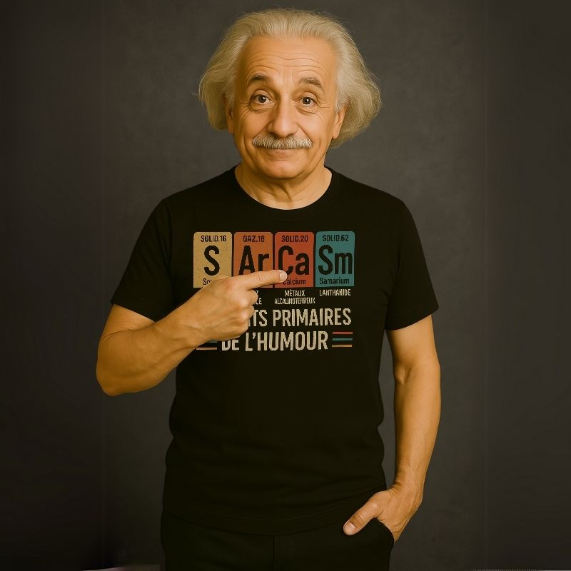 T-shirt sarcasm éléments chimiques