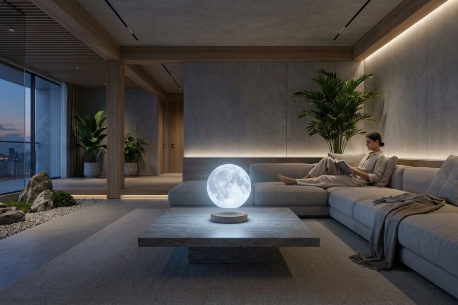 Lampe Lune Lévitation Décoration