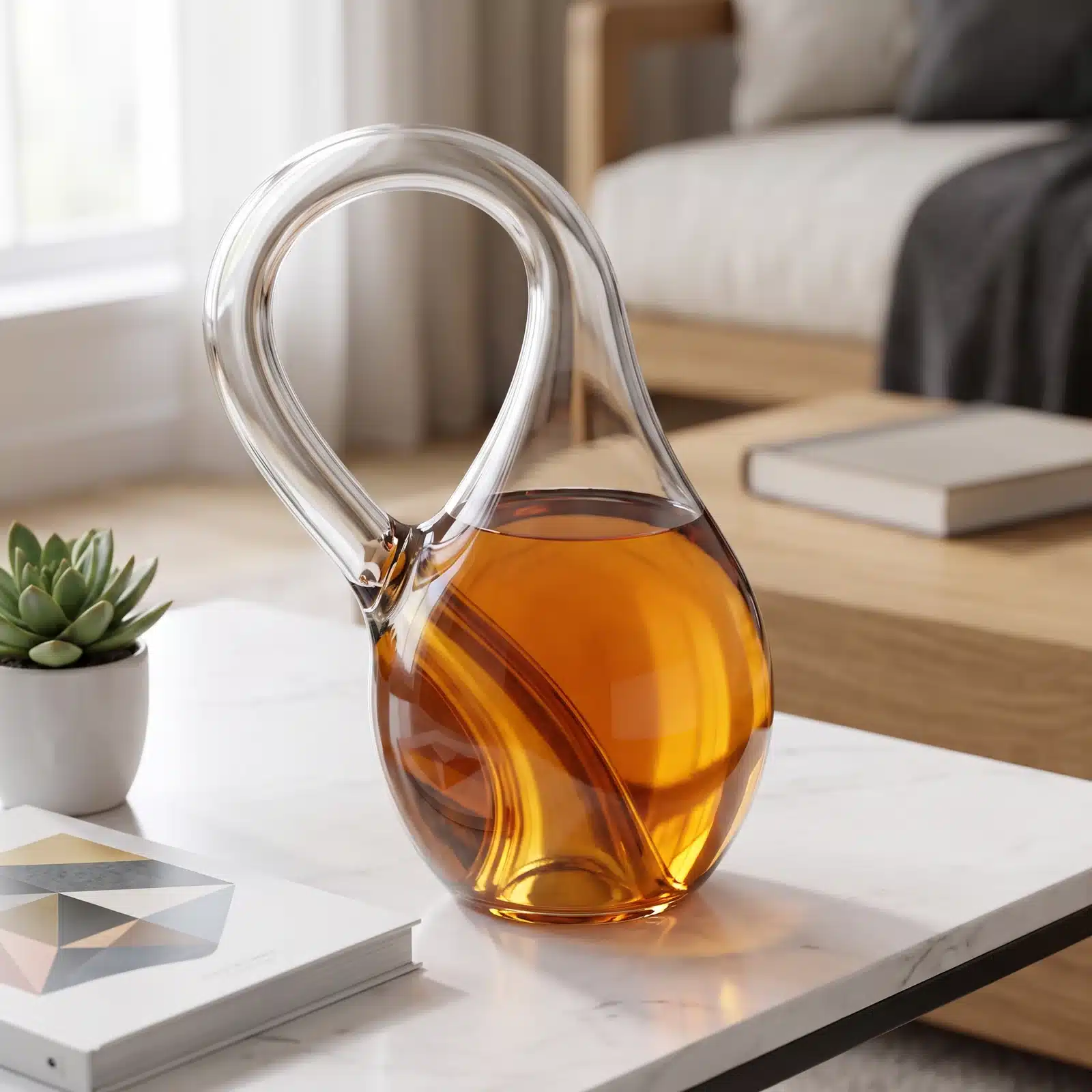 Bouteille de Klein en verre