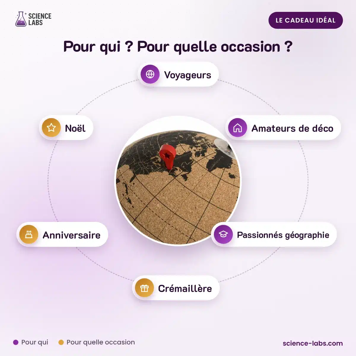 Globe Terrestre Déco Liège : pour qui, pour quelle occasion
