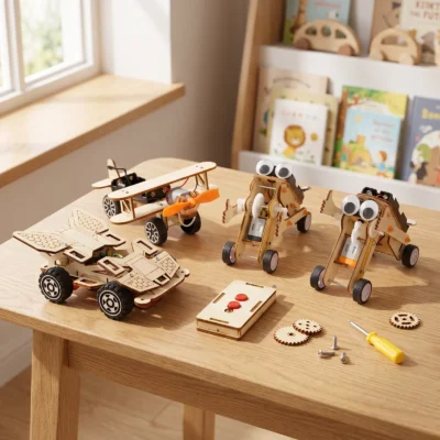 Kit Robot en Bois DIY - Robot Jouet - Science Labs