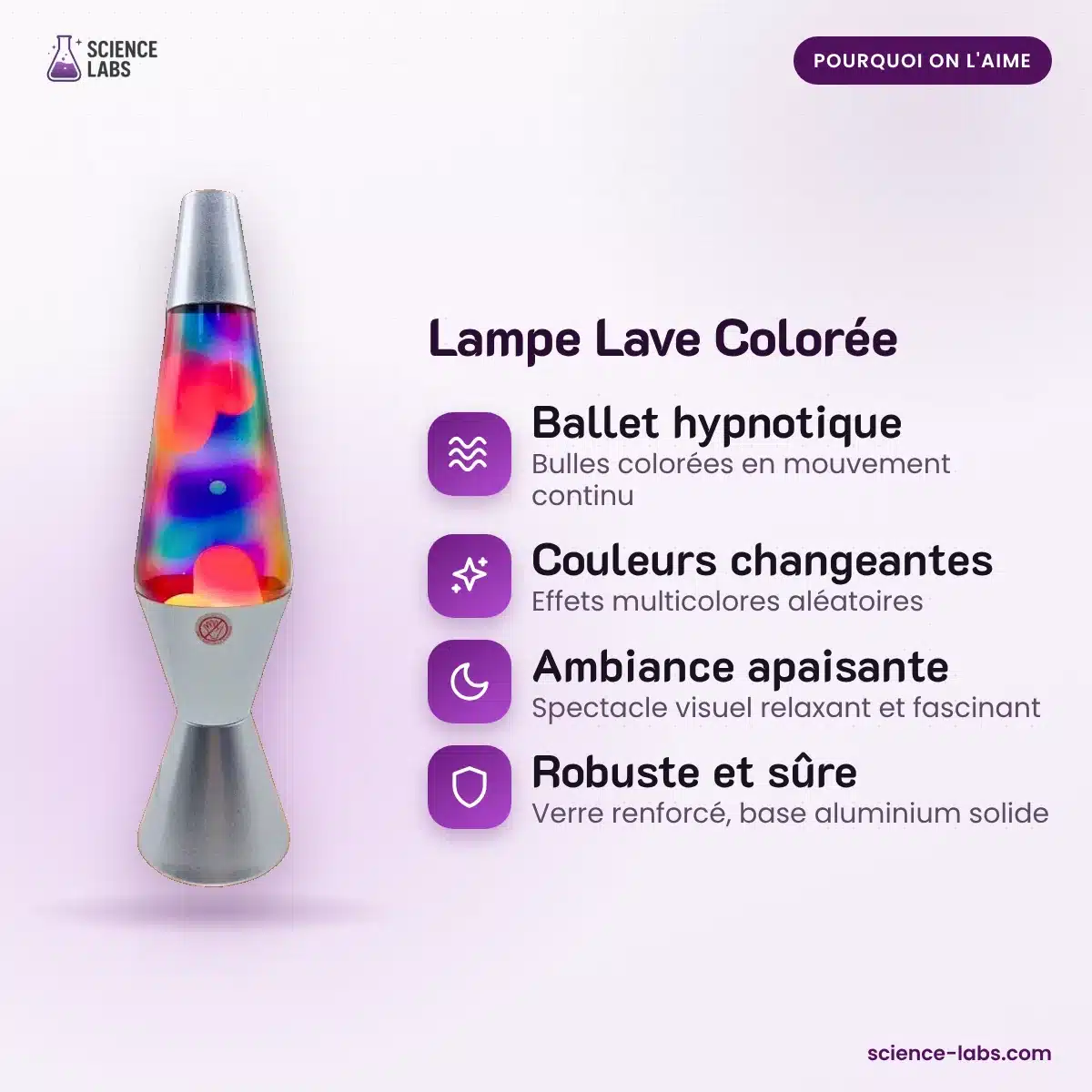 Lampe Lave Colorée : les avantages