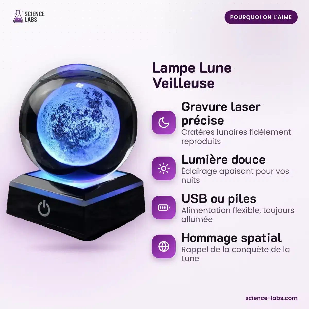 Lampe Lune Veilleuse : les avantages