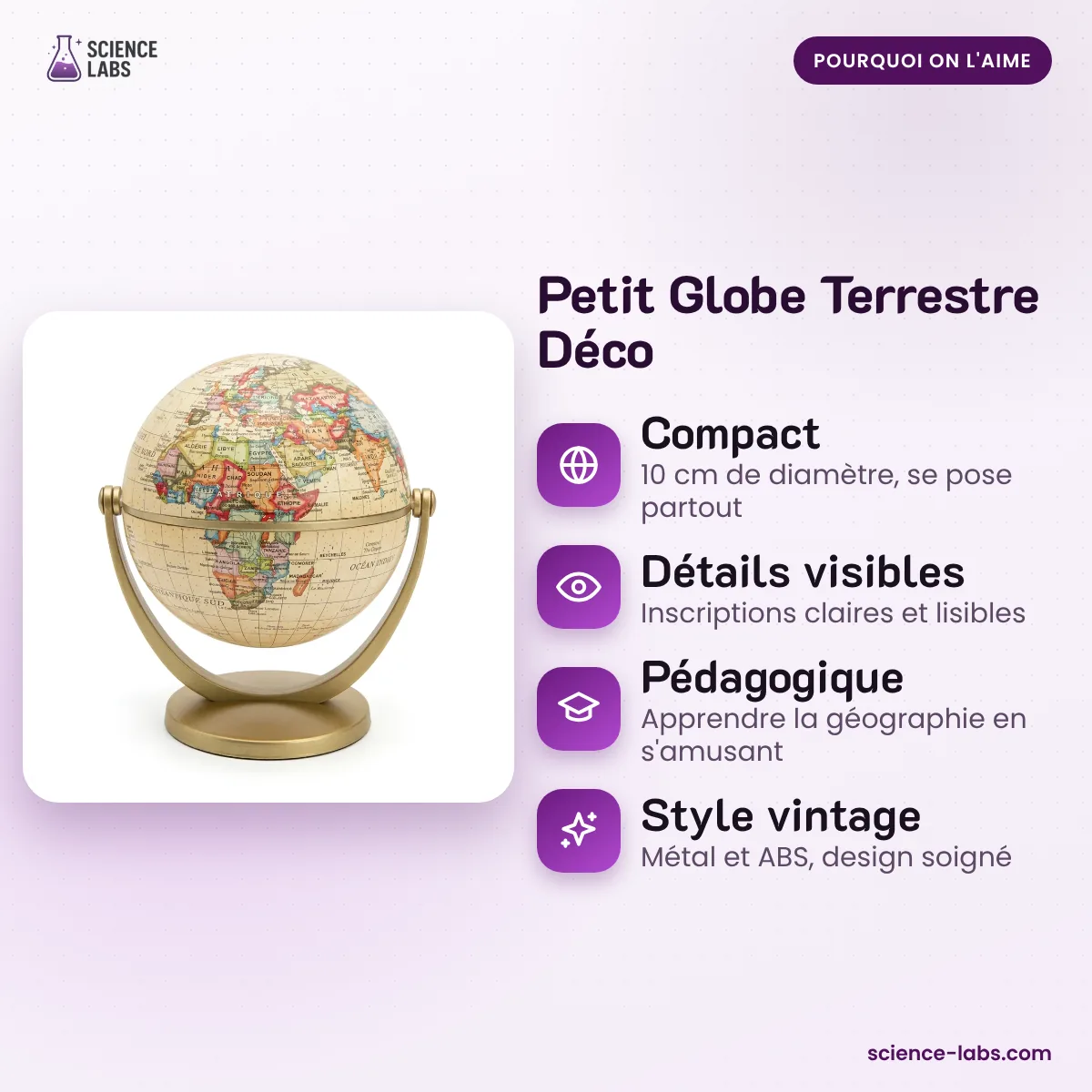 Petit Globe Terrestre Déco : les avantages