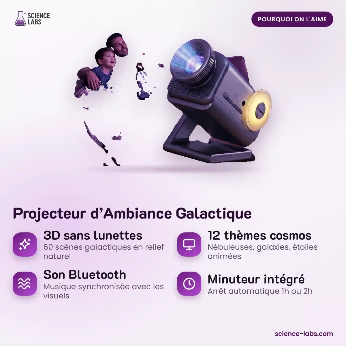 Projecteur d’Ambiance Galactique : les avantages