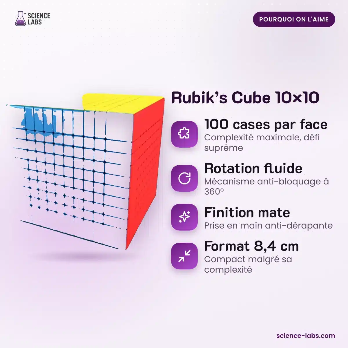 Rubik’s Cube 10×10 : les avantages