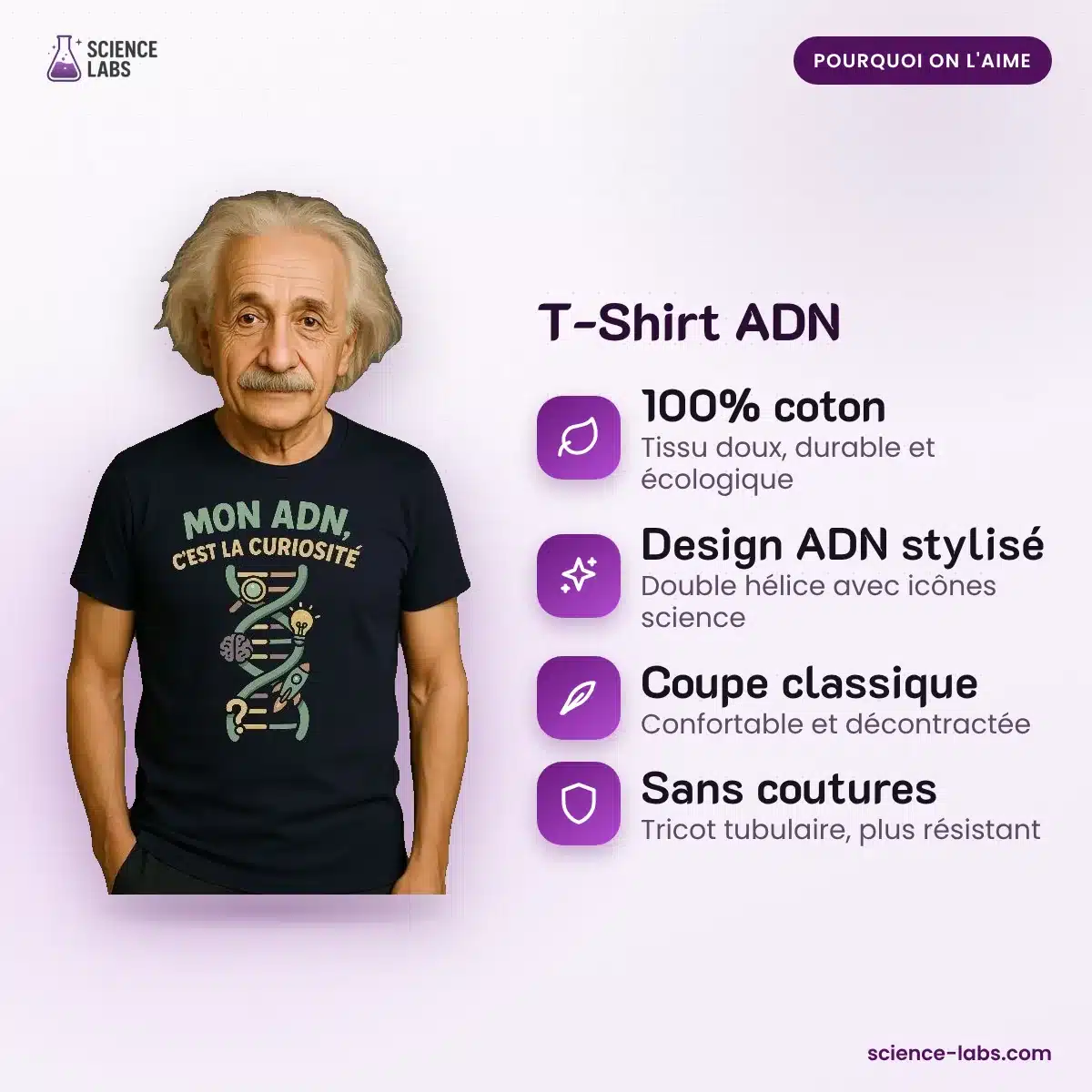 T-Shirt ADN : les avantages